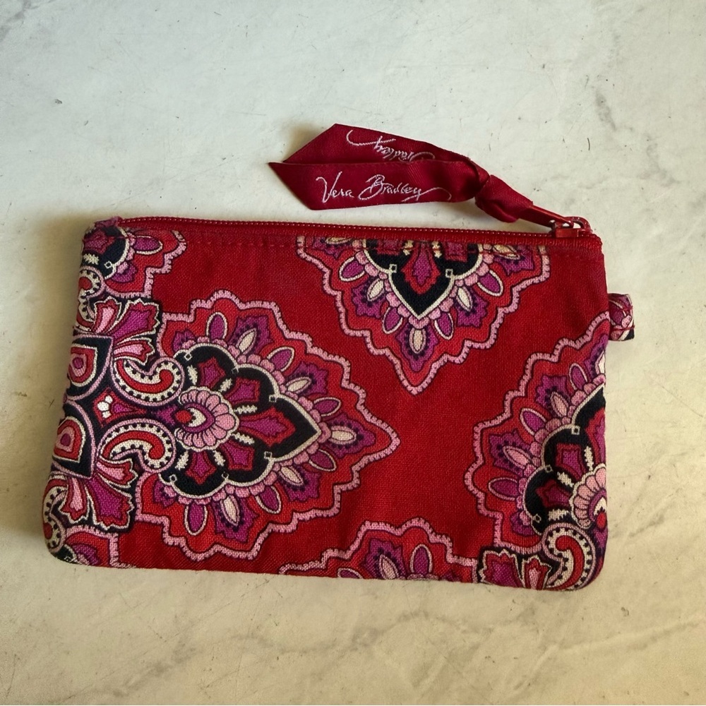 ❇️Vera Bradley Red and Pink Card Holder/Coin Pouch 2 for $22❇️